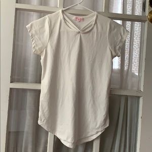 Poof girl basic white top